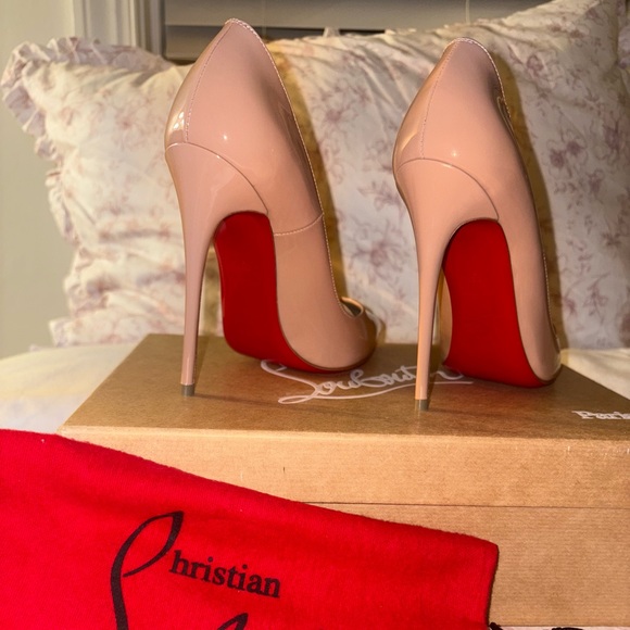 Christian Louboutin Beige Stiletto Heels - Picture 3 of 6